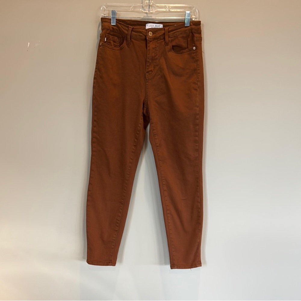 Judy Blue Brown Ankle Cropped Jeans